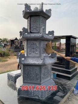 tháp mộ đá tự nhiên đep bán tại sài gòn bảo tháp đá xanh