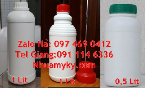 Chai hdpe 100ml vuông, chai 250 ml đựng thuốc sâu, chai 500m chia vạch, bình nhựa 0.5 lít, Chai 50ml