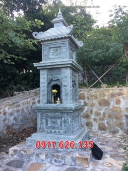 tháp mộ đá tự nhiên đep bán tại sài gòn bảo tháp đá xanh