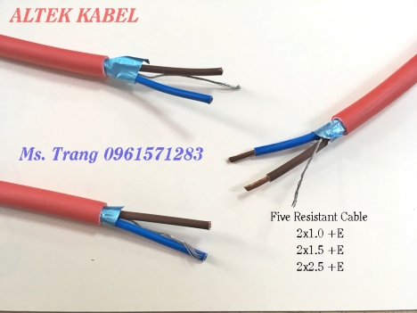 Dây cáp chống cháy 2x1.5 tiêu chuẩn IEC 60331