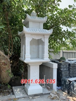 Mẫu bàn thờ đá khối ngoài trời - bán bàn thờ đá thần linh