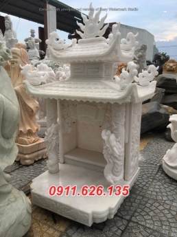 Mẫu bàn thờ đá khối ngoài trời - bán bàn thờ đá thần linh