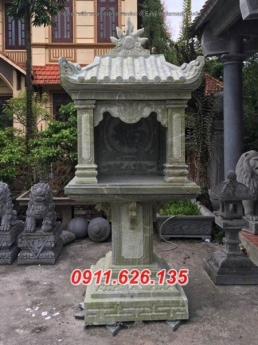 Mẫu bàn thờ đá khối ngoài trời - bán bàn thờ đá thần linh