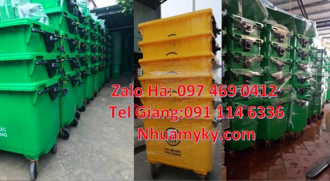 xe thu gom rác 3 bánh lớn, bán sỉ xe rác 660l, Xe thu gom rác 660 lít bánh nhỏ, Xe gom rác 660l, xe