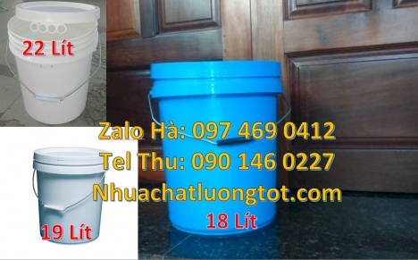 xô nhựa 5l quai sắt, thùng nhựa 3.8 lít, Xô nhựa giá rẻ, thùng nhựa, vỏ thùng đựng sơn nước Vỏ thù