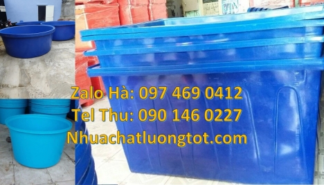 thùng nhựa tròn hdpe, thùng nhựa 1200 lít, thùng chữ nhật 1100 lít, Thùng nhựa 500 lít, Thùng