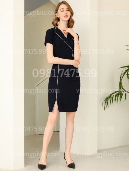 Mẫu váy liền đồng phục cao cấp, giá rẻ, nhiều mẫu mới nhất
