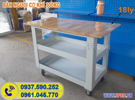 Bàn nguội sửa chữa cơ khí 300kg , bàn nguội có kệ đựng dụng cụ
