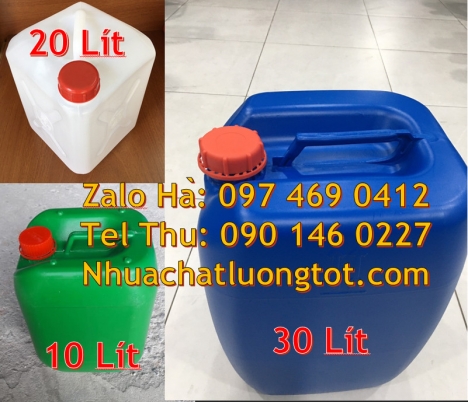 Can nhựa 30 lít đựng phân bón, can 20l giá rẻ, can 25l trắng, can 20 lít đựng axit, can nhựa 25 lít