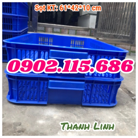 Sóng nhựa rỗng, sọt nhựa đựng trái cây, sọt nhựa đựng quần áo, sọt nhựa HS010, sọt nhựa rỗng cao 10c