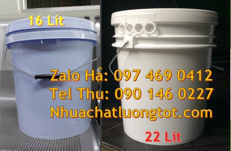 xô nhựa 5l quai sắt, thùng nhựa 3.8 lít, Xô nhựa giá rẻ, thùng nhựa, vỏ thùng đựng sơn nước Vỏ thù