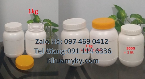 Hủ nhựa 500gr garenty, Hũ nhựa 200gr Giá bán hũ 1kg hdpe, Hũ 0.5kg vuông, Hũ đựng ngũ cốc, Bán hũ