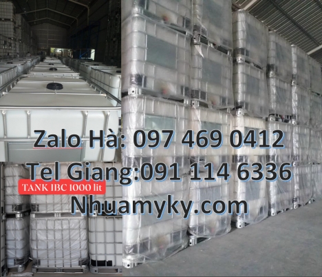 Thùng ibc 1000l có khung thép, Tank IBC đựng thực phẩm, Thùng nhựa ibc 1000 Lít đựng hóa chất, Tank