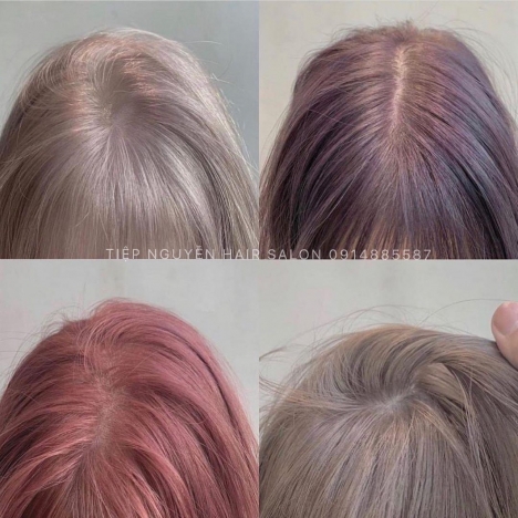 Tóc xoăn sóng lơi ngang vai cho nàng mặt vuông Tiệp Nguyễn Hair Salon