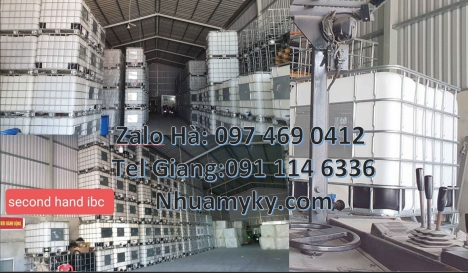 Thùng ibc 1000l có khung thép, Tank IBC đựng thực phẩm, Thùng nhựa ibc 1000 Lít đựng hóa chất, Tank