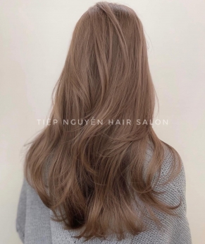 Tóc xoăn sóng lơi ngang vai cho nàng mặt tròn  Tiệp Nguyễn Hair Salon