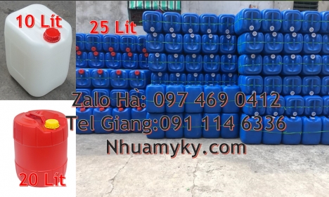 can 20l vuông xanh, can 25l xanh Bán Can 20 lít đựng hóa chất, can 20l giá rẻ, can 25l trắng, can nh