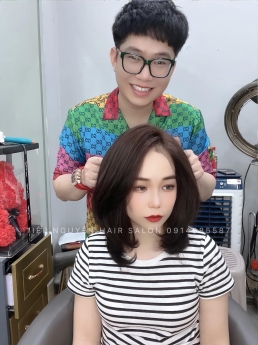 Uốn xoăn sóng lơi, kiểu Tóc xoăn sóng lơi nhẹ nhàng cho nàng mặt tròn