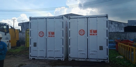 cont lạnh nhỏ chỉ 10 feet trữ thực phẩm đông lạnh