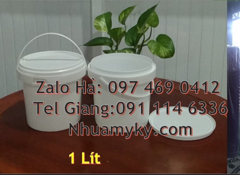 xô nhựa 5l quai sắt, thùng nhựa 3.8 lít Xô nhựa giá rẻ, thùng nhựa, vỏ thùng đựng sơn nước Vỏ thù
