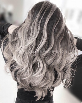 Uốn tóc xoăn sóng lơi ngang vai đẹp cuốn hút cho nàng tóc ngắn