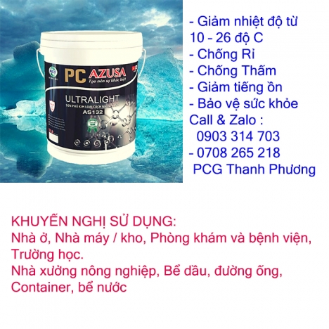 Phun sơn chống nóng PCG AS132 cho tôn sắt . Giải pháp chống nóng cho xí nghiệp , nhà xưởng..
