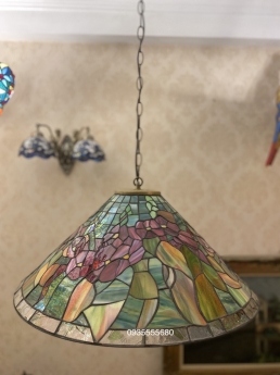 Giao lưu đèn thả trần tiffany hoa leo hình nón