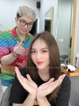 Uốn tóc xoăn sóng lơi, kiểu Tóc xoăn sóng lơi ngang vai đẹp cuốn hút cho nàng mặt vuông