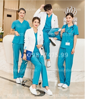 Mẫu áo blouse bác sĩ tay ngắn mới nhất 2022, bền đẹp, giá cả cạnh tranh