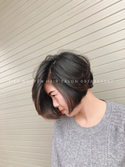 Tóc xoăn sóng lơi, uốn tóc xoăn sóng lơi ngang lưng cho nàng mặt vuông Tiệp Nguyễn Hair Salon