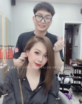 Tóc xoăn sóng lơi, kiểu Tóc xoăn sóng lơi đẹp và cá tính cho nàng mặt vuông Tiệp Nguyễn Hair Salon