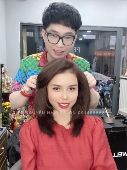 Uốn xoăn sóng lơi, kiểu Tóc xoăn sóng lơi nhẹ nhàng cho nàng mặt tròn