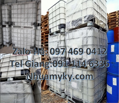Thùng ibc 1000l có khung thép, Tank IBC đựng thực phẩm, Thùng nhựa ibc 1000 Lít đựng hóa chất, Tank