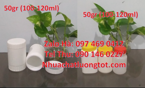 Hũ hóa chất 100 g, hũ 200g đựng sốt cà chua, hũ tinh bột sắn dây 200 gram, hũ nhựa 250 g tròn cao, h
