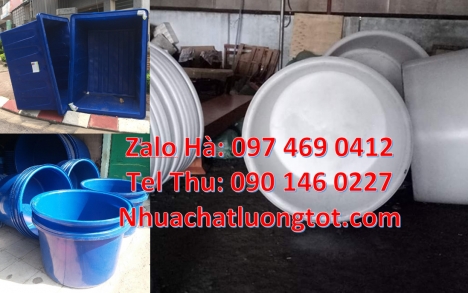 Thùng nhựa vuông, Thùng tròn 1000l, Thùng nhựa 1200 lít đựng muối phèn, thùng chữ nhật 1100 li