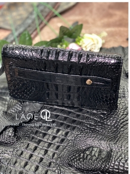Clutch cá sấu đen