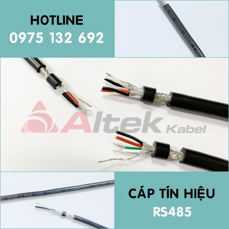 Cáp tín hiệu RS485 18AWG 1 Pair, 18AWG 2 Pair chống nhiễu 2 lớp