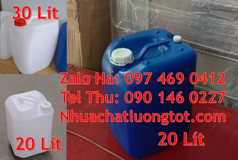 can nhựa 30 lít đựng thực phẩm, can nhựa 30 lít dẹp đựng axit, can 25l đựng tinh dầu, can dẹp 30 lí