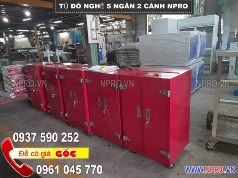 Tủ đựng đồ nghề cơ khí, dụng cụ sửa chữa có bánh xe