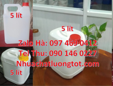 thùng nhựa, Can 1l quay, can 2l vòi nhấn, can 5l quay xéo đựng thuốc bảo vệ thực vật Can đựng thực p