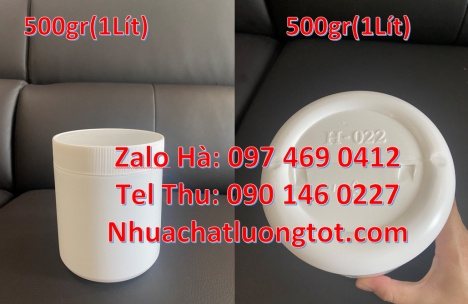 Hũ hóa chất 100 g, hũ 200g đựng sốt cà chua, hũ tinh bột sắn dây 200 gram, hũ nhựa 250 g tròn cao, h