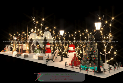 Trang trí cây thông Neol - Tiểu cảnh Noel