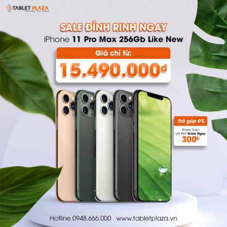 Sale cực đỉnh rinh ngay iPhone 11 pro max 256Gb