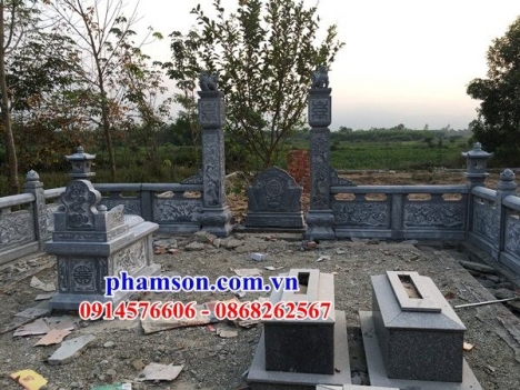 Xây lan can tường rào bằng đá đẹp hợp phong thuỷ