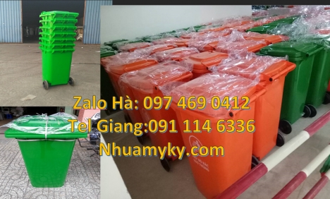 thùng nhựa 120l đựng rác, Thùng rác 240l composite, Thùng rác công nghiệp 120 lít 240 lít 60 lít,