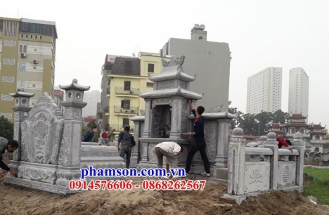 Xây lan can tường rào bằng đá đẹp hợp phong thuỷ