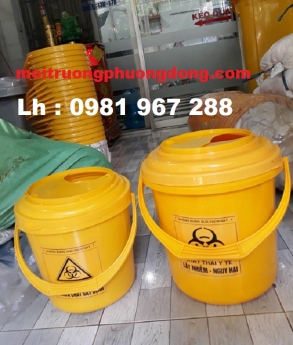 Bán xô nhựa y tế 5 lít ,xô nhựa đựng chất thải y tế