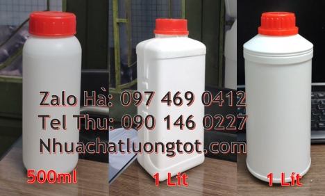 Chai nhựa 100ml 250ml đựng trà sữa, Chai 100ml màu trong bình nhựa 0.5 lít,Chai 1000ml đựng hóa chấ