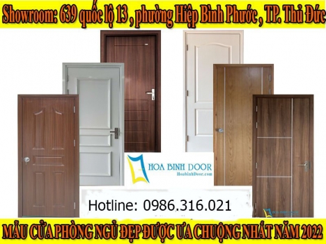 Cửa gỗ công nghiệp MDF Melanmin