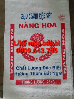 Chuyên cung cấp các loại bao đựng gạo thường, bao có in các loại gạo cho đại lý, cửa hàng